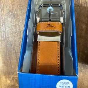 Tommy Bahama Men's Leather Cut To Fit Belt NIB